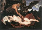 DYCK, Sir Anthony Van Jupiter and Antiope dfg oil painting reproduction